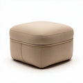 Pouf quadrato in tessuto beige 40 x 40 x 40cm per arredamento interni
